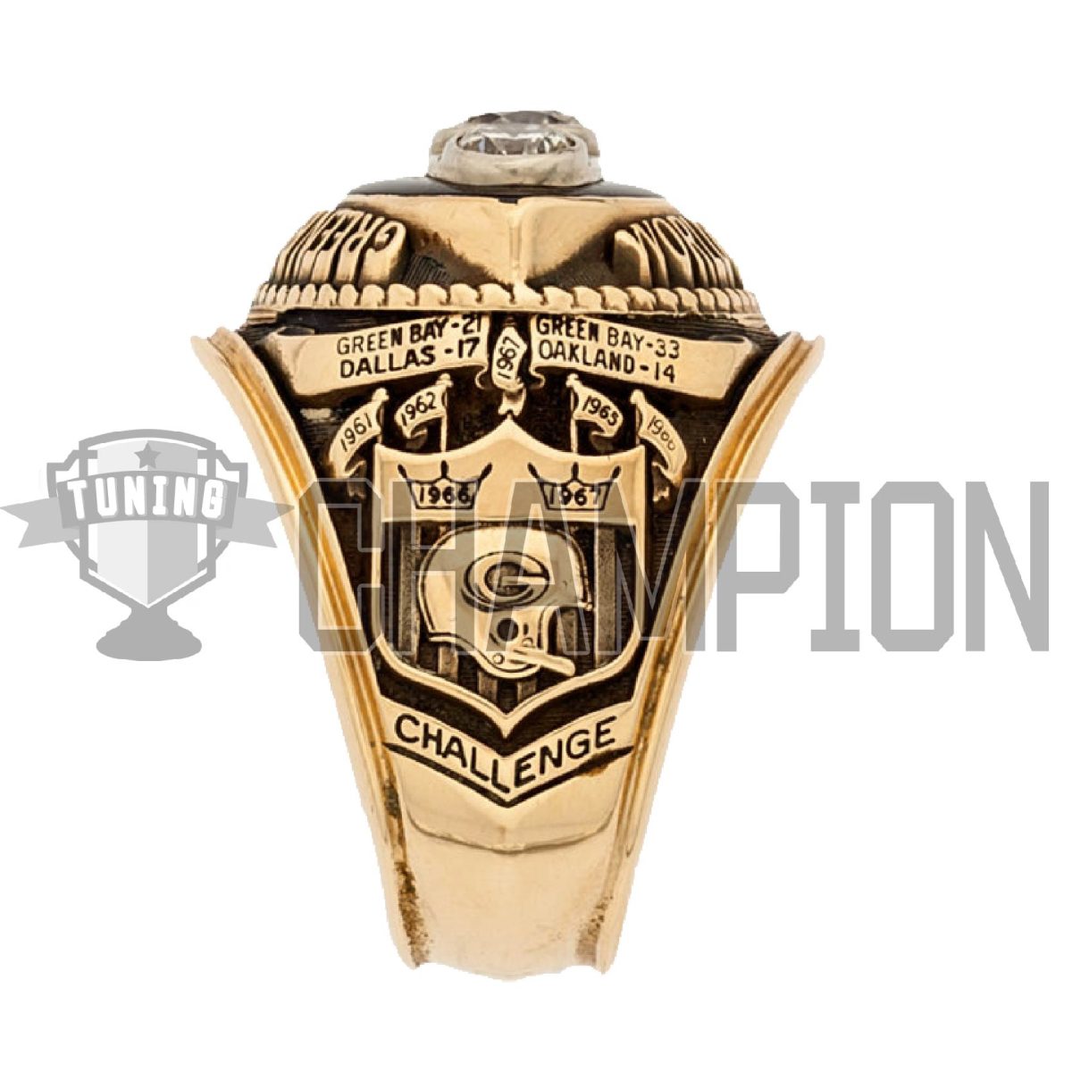 Nfl Rings Custom 1967 NFL Green Bay Packers Championship Ring - Championship rings